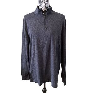 Marc Anthony Long Sleeve Quarter Zip Shirt Collared Formal Casual Outdoors